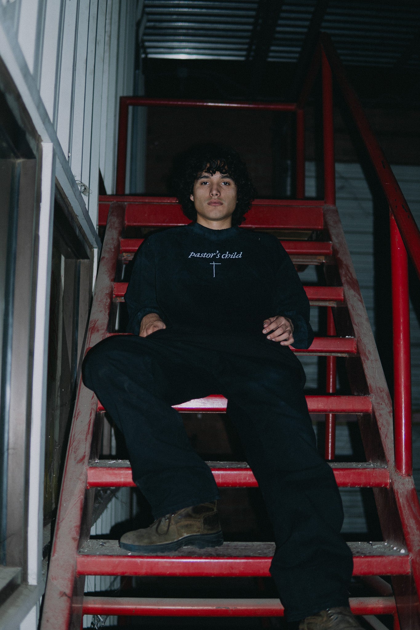 SEASON 5 SECOND DELIVERY "PASTOR'S CHILD" LONG SLEEVE SHIRT (BLACK)