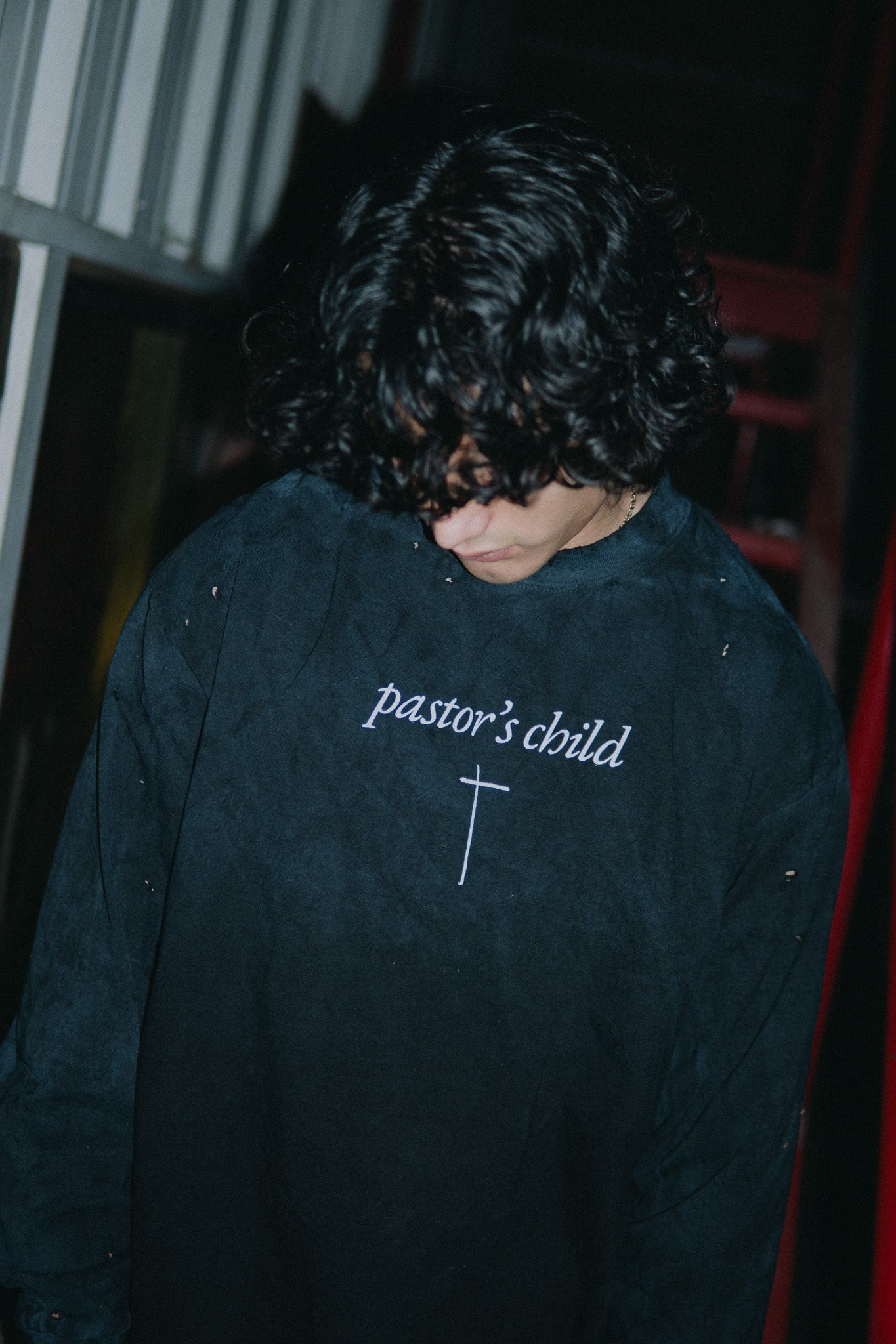 SEASON 5 SECOND DELIVERY "PASTOR'S CHILD" LONG SLEEVE SHIRT (BLACK)